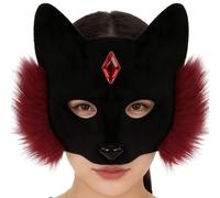 Cat Face Costume, Realistic Head Accessory, Costume Accessory Theatre | For Men Women Adults Theater Masked Party School Birthday