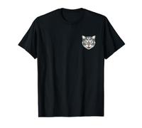 Cat Face Grey Green Eyes Value Graphic T-Shirt
