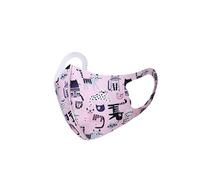Cat Face Mask for Women Reusable Cotton Face Masks, Breathable Cloth Dust mask, Washable Mouth, Nose Shield & Face Covering Protection, Anti Smoke Pollution Bike Motorcycle Sport- Kids 5Pcs