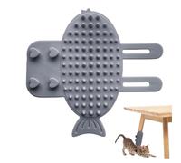 Cat Face Scratcher - Soft and Adjustable Interactive Massage Brush - Self-electing Massage Brush for Cats - for Kittens, Dog Puppies, Climbing Structure, Cage, Mobile in Le