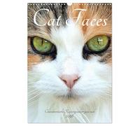 Cat Faces - Characterful cat faces up close UK-Version (Wall Calendar 2026 DIN A3 Portrait), CALVENDO 12 Month Wall Calendar