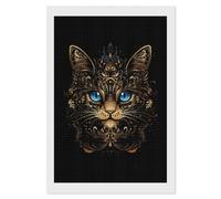Cat Fantasy Blue Eyes Mandala Funny Adult Diamond Art Painting Kits Personalised Drill Craft Picture Wall Decor