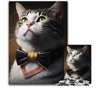 Cat Fashion JigsawPuzzle 1000 Pieces for Adults Jigsaw Puzzles Fun at Home Activities Birthday Present Travel Gifts 1000 PCS(75x50cm)