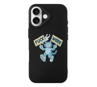 Cat Fck Work Phone Case Compatible with iPhone 17 Air Pro Max Shockproof TPU Protective Cover