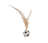 Cat Feather Ball Toys,Cat Bouncy Ball With Feather,Bouncy Tails Cat Toys for Indoor Ourdoor Cats,Cat Balls Interactive Cat Toy,Cat Exrecise Toy Balls for Training Chasing Hunting and Exercise