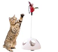 Cat Feather Toys - Interactive Cat String Toy,Pet Supplies for Kitten Training Exercise Play Boredom Perch Window Home Use