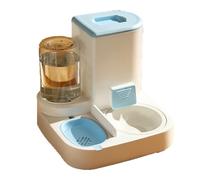 cat Feeder 2-in-1 Automatic Pet Feeder Feeder and Waterer Pet Food Storage Removable and Easy to Clean Suitable Compatible with Small Dogs Cats pet Supplies(Blue)