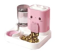 Cat Feeder 2 in 1 Automatic Pet Feeder Removable Portable Convenient Drinking Cats Feeder Pet Feeding Bowl for Small Animals Puppy