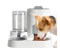 Cat Feeder 2-in-1 Visible Feeding Drinking | Double Automatic Cat Feeder Pet Supplies for Small Medium Puppy Kitten Animal Home Living Room Balcony Garden Yard Patio