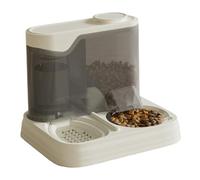Cat Feeder and Water Dispenser, 11x9x9 Inch Filterable Automatic Cat Feeder with Desiccant Case, Safe Large Capacity Pet Supplies for Home, Automatic Feeders