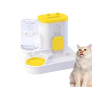 Cat Feeder and Water Dispenser - 2-in-1 Auto Pet Feeder - Large Capacity Food and Water Dispenser for Vacation Home Cats Dogs Kittens Puppies Bunnies Indoors Outdoors