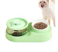 Cat Feeder And Water Dispenser,2 In 1 Automatic Dog Feeder - Removable Design, Anti-Slip Base, Feeding & Watering Supplies For Hot Climate Hydration