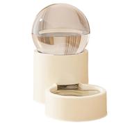 Cat Feeder and Water Dispenser Gravity, Cat Gravity Feeder, Pet Water Dispenser And Food Feeder, Cat Food Dispenser and Gravity Water Fountain for Cats Small Dogs Puppies Pets (Beige-Water Dispenser)