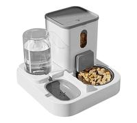 Cat Feeder And Water Fountain - Pet Water Fountain And Feeder, Cat Hydration And Feeding System | Auto Feeders Dry Food, Large Capacity Food Feeders With Dispenser For Small Pet, Do