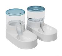 Cat feeder and waterer with large capacity,provides a continuous flow of water to keep your pet hydrated throughout the day(Blue)