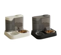 Cat Feeder, Pet Feeder and Water Dispenser Set, Dog Water Dispenser, 28x23x23cm Portable and Travel-Ready Design, Space-Saving for pets