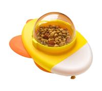 Cat Feeder Toy - Rotating Cat Feeding Toy | Educational Food Puzzle Aircraft Shape Slow Feeder for Daily Training Snacks Entertainment Boredom Travel Floor Desk Apartment