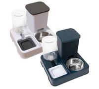 Cat Feeder Water Dispenser - 2In1 Cat Food Feeder, Automatic Small Pet | Automatic Feeders Pet Supplies, Portable Feeders, Pet Supplies For Small Medium Large Breed