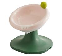 Cat Feeder Wet Food - Slow Feeder Cat Bowl | Elevated Dog Bowls | Raised Ceramic Cats Bowl | Ergonomic Feeders Stand With Adjustable Height | Deep Design Pet Dish For Small Breed Indoor Apartment