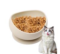 Cat Feeding Bowl - 12.5x7.2cm Silicone Pet Bowl, Portable Drinking Trough, Non-slip Raised Edges Prevent Spills Dish For Kitten Puppy Dog Eating Drinking Food Water