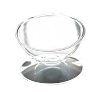 Cat Feeding Bowl with Elevated Base Acrylic White Slant