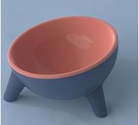 Cat Feeding Bowls Tilted Raised, Elevated Pets Food and Water Feeder with 15°angle of Inclination, Neck Protective Bowl for Cats and Dogs (Red)