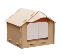 Cat Feeding House Outdoor Waterproof Weatherproof Enclosure with Sloping