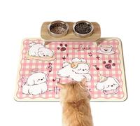 Cat Feeding Mat, Feeding Mats for Pets, Dog Food Mats for Floors, Waterproof, 11.8 x 15.8 Inches, Non-Slip, Absorbent Water in the Cat Room