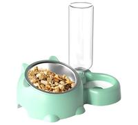 Cat Feeding Station - 16 Degree Tilted Pet Dish, Water Dispensing Bowl, Detachable Cat Dog Feeder with Spill Proof Design | Convenient Mealtime Set for Kittens Adult Medium Dogs Indoor Outdoor Use