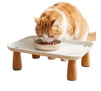 Cat Feeding Table Spill Proof Elevated Modern Decorative Dish Table | Dog Food Stand Cat Feeding Station for Small Medium Large Breed Home Indoor Outdoor Floor Backyard Porch Patio