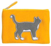 Cat Felt Purse,Wallet,Coin Purse, Fair-Trade - Cat Lover Gift