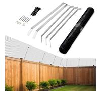Cat Fence Anti Climb, 30m Cat Proof Fence Kit, Silver Steel Brackets | Cat Proofing Fence Kit with 4mm Thick Hot-Dip Galvanised Steel Powder Coated Brackets, Keep your Cat Safe