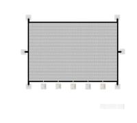 Cat Fence with Sturdy Mesh Panel and Stable Wall Mount Bracket for Blocking Kitchen Stairway Corridor Passage Suitable for Indoor Pet Containment, 180x72cm