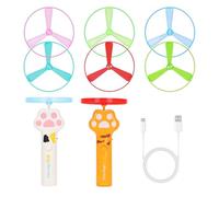 Cat Fetch Teaser Toy - 6 Pack Dragonfly Chasing Stick Interactive Play, Fun Entertaining Pet Exercise Hunt Wand Tickler | Indoor Outdoor Kitten Cat Gift Set