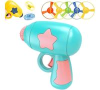 Cat Fetch Toy,Cat Fetch Toy Launcher,Interactive Flying Cats Toy with 5 Flying Propellers,Flying Saucer Toy, Kitten Tracks Toy,Cat Playing Tracking Interactive Toys for Chasing Training (Blue)