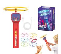 Cat Fetch Toy | Disc Launching Kitten Fetch Play Toy,Kitten Flying Saucers,for Training Mental Stimulation Behavior Development Owner Bonding Time Indoor Outdoor Yard Play