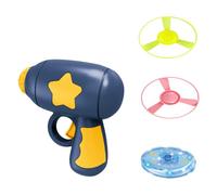 Cat Fetch Toy Interactive Flying Disc Launcher with Propellers Indoor Outdoor Training and Chasing Enrichment Toy for Cats(Dark Blue,One Size)