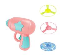 Cat Fetch Toy Interactive Flying Disc Launcher with Propellers Indoor Outdoor Training and Chasing Enrichment Toy for Cats(Pink,One Size)