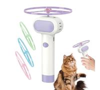 Cat Fetch Toy Rechargeable Disc Fetch Game Spinners with 4 Glow Propellers