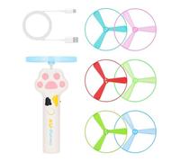 Cat Fetch Toy, Rechargeable Flying Disc Launcher with 6 Discs, Cat Movement Toys, for Outdoor Use in the Garden, Backyard, Patio or Balcony