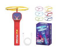 Cat Fetch Toy - Rechargeable Flying Saucer Launcher, Interactive Kitten Disc Toy | Kitten Flying Saucers | for Pet Training Behavior Development Owner Bonding Time Exercise Indoor Outdoor Yard Play