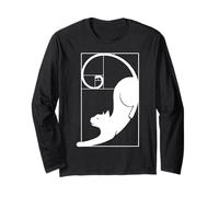 Cat Fibonacci Spiral Sacred Geometry Ratio Mathematicians Long Sleeve T-Shirt
