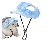 Cat Fishing Hat, Sun Hats for Small Dogs,Bucket Hat Dog Hat - Summer Fishing Hat with Ear Holes, Wide Brim Hat with Faces