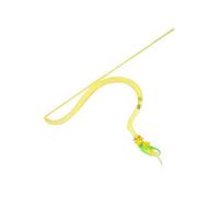 Cat Fishing Kitten Play Stick with Squeaker and Bird Feathers - Interactive Cat Toy in Snake Shape with Net, for Kittens in the Home, Boredom for Exercise, Entertainment and Hunting