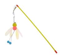 Cat Fishing Rod Toy - Cat Play Toy Cat Toy Cat Toy with Plush Ball Fun Pet Play Toy Cat Stimulating Cat Toy with Plush Ball