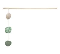 Cat fishing rod with 3 wooden/cloth balls Trixie