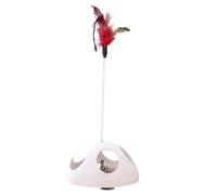 Cat Fishing Toy with Feathers, Interactive Fishing Toy with Cord for Cats, Pet Accessories for Kitten Training, Hunting Games, Movement and Window Seat for Boredom Prevention