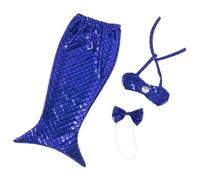 Cat Fishtail Costume Funny Dress Costume Adjustable Size for Party Photo Prop (Blue)