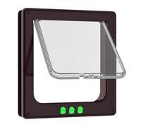 Cat Flap, Inner Door for Fly Screen, Dog Flap, Cat Flaps & Outdoor Nets, Sureflap Cat Flap, Pet Door for Interior Door/Room Door/Window, Fly Screen Compatible (Brown, L)