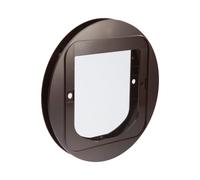 Cat Flap Mounting Adaptor - brown